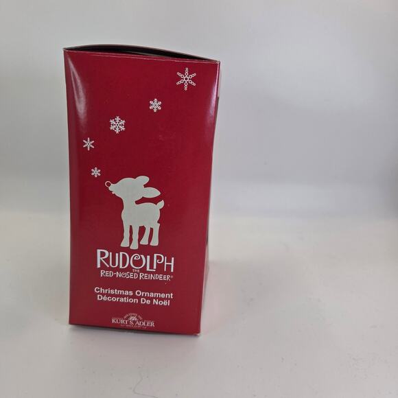 Kurt Adler Rudolph the Red-Nosed Reindeer Ornament in Box Christmas - Picture 2 of 6